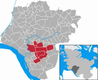 Kaart van Krempermarsch