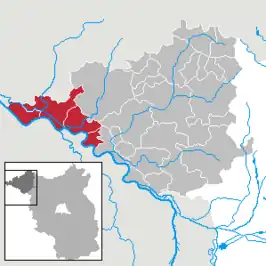 Kaart van Lenzen-Elbtalaue