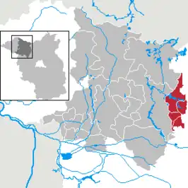 Kaart van Lindow (Mark)