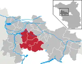 Kaart van Nennhausen