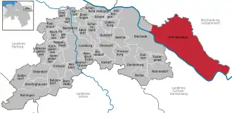 Kaart van Amt Neuhaus