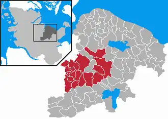 Kaart van Preetz-Land