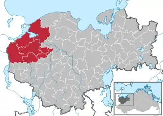 Kaart van Schönberger-Land