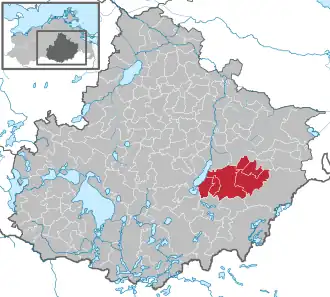 Kaart van Stargarder Land