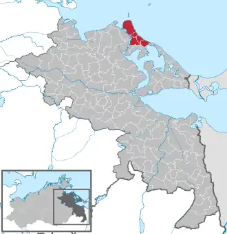 Kaart van Usedom-Nord