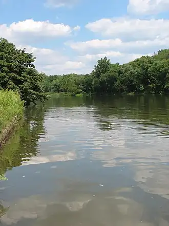 De Anacostia rivier in Washington D.C.