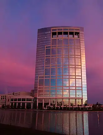 Het hoofdkantoor in The Woodlands