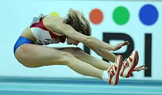 Anastasia Taranova-Potapova op de EK indoor 2009 te Turijn