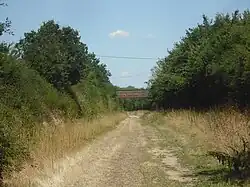 Spoorbedding bij Candé