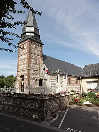De kerk van Ancourteville-sur-Héricourt