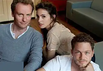 De hoofdrolspelers, v.l.n.r. Waschke, Echegui en Luijkx.