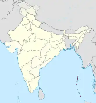 Kaart van Andamanen en Nicobaren