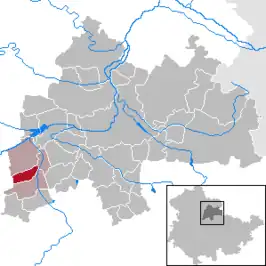 Kaart van Andisleben