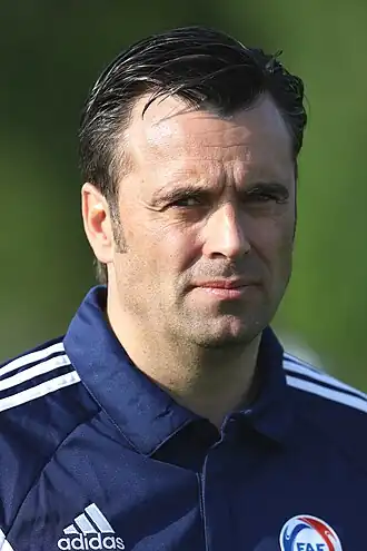 Koldo Álvarez als trainer van Andorra (2016)