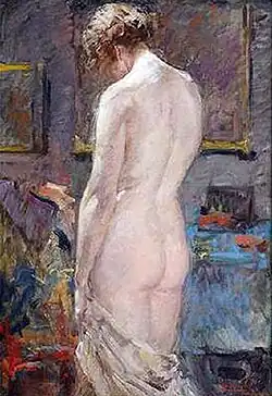 Naakt, op de rug gezien