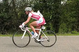 Andrea Bosman in de Waalse Pijl (2010)