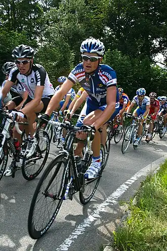 Andreas Dietziker tijdens de Ronde van Zwitserland 2008