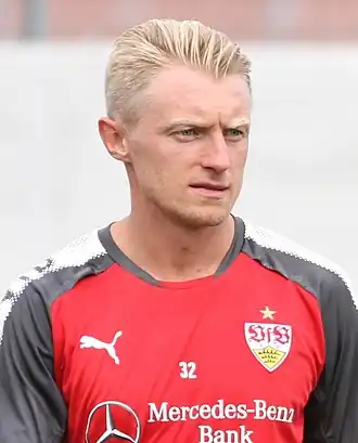 Beck met VfB Stuttgart in 2017.