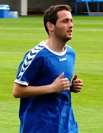 Andrej Kerić tijdens een training van FC Slovan Liberec