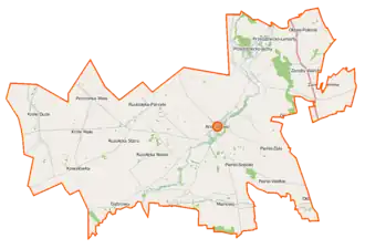 Kaart van Andrzejewo