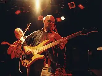 Andy West and Allen Sloan of the Dixie Dregs live in 1999