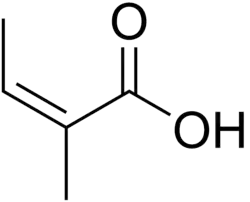 Structuurformule van angelicazuur