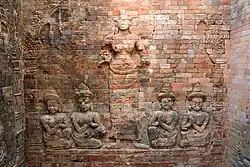 Reliëf met Lakshmi met lotussen