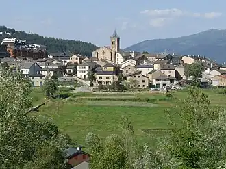 Gezicht op Les Angles