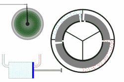 Animatie stoommachine Pyroscaphe, werking klep