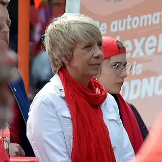 Anja Vanrobaeys op 1 mei 2022 in Aalst