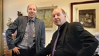 Hans (L) en Wim Anker, augustus 2011