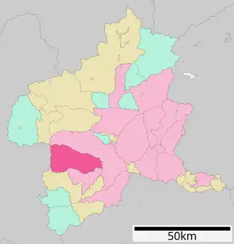 Situering van Annaka in de prefectuur Gunma