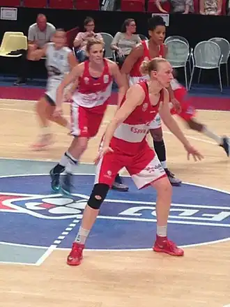 Wauters als speelster van ESB Villeneuve-d'Ascq