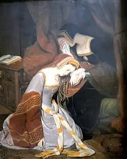 Edouard Cibot (1799-1877) - Anna Boleyn in de Tower. 1835