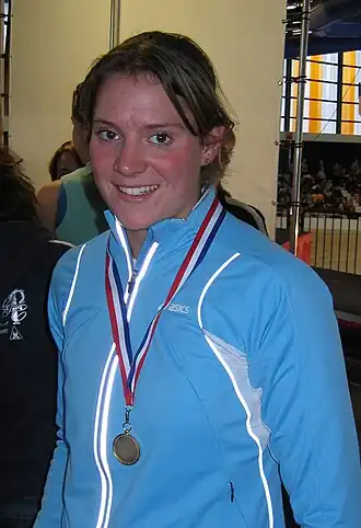 NK indoor '09: alweer haar 6e indoortitel.