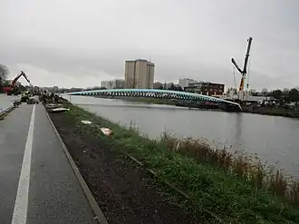 Annie Vande Wielebrug in aanbouw, november 2023