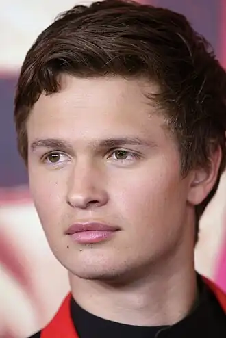 Elgort tijdens de première van Baby Driver in 2017