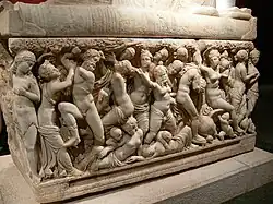 Een sarcofaag uit Perge in het Antalya museum