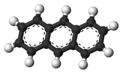 Molecuulmodel van antraceen