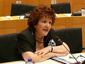 Papadopoulou in het Europees Parlement (2013)