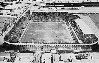 Het stadion in 1939