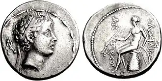 Tetradrachme van Antiochus V 'Eupator