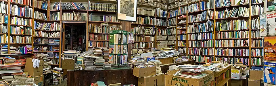 Een antiquariaat in Frankfurt