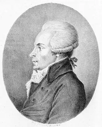 František Antonín Rössler, geportretteerd door Heinrich Eduard von Wintter (1788-1825)