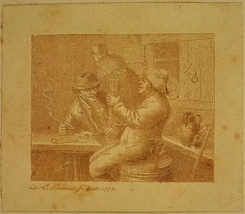 Antoon Overlaet, Herbergtafereel, Museum Plantin-Moretus (bruikleen Erfgoedfonds)