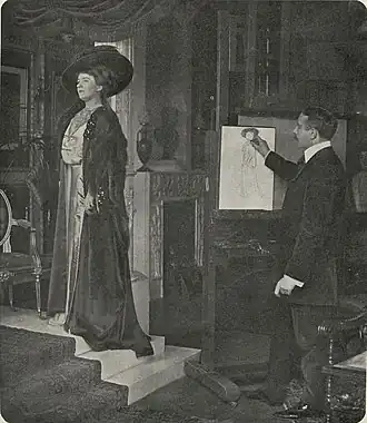 Van Welie portretteert zangeres Alys Lorraine door C.M. Dewald, 1909