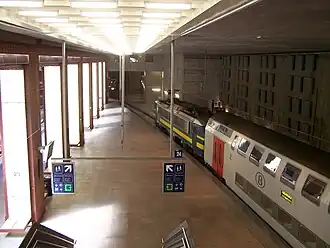 Niveau&nbsp;-2 – begin van het perron