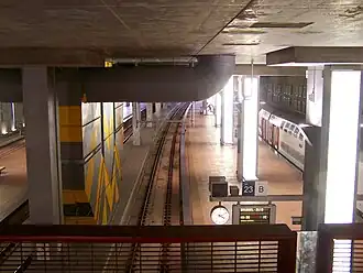 Niveau&nbsp;-2 – ter hoogte van de Kievitstraat-ingang