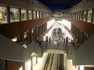 Zicht op het Atrium (vanaf&nbsp;niveau&nbsp;0)