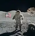 Cernan op de maan in 1972